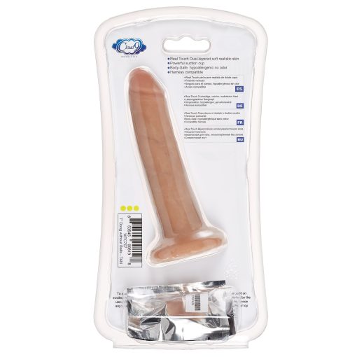 CLOUD 9 DUAL DENSITY DILDO TOUCH 7IN W/ NO BALLS TAN/ MOCHA details