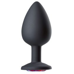 CLOUD 9 GEMS BLACK SILICONE ANAL PLUG LARGE main