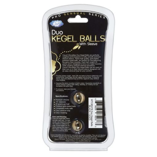 CLOUD 9 PRO SENSUAL DUO KEGEL BALLS BLACK back