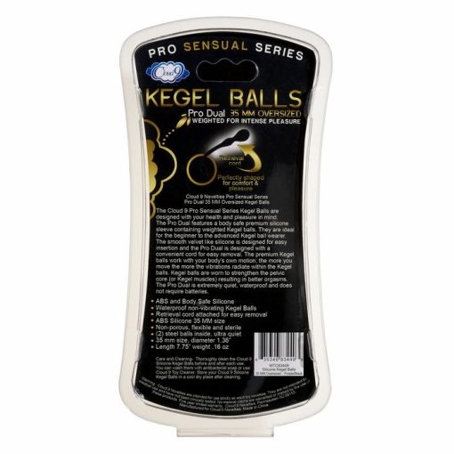 CLOUD 9 PRO SENSUAL KEGEL BALL 35MM BLACK/PURPLE back