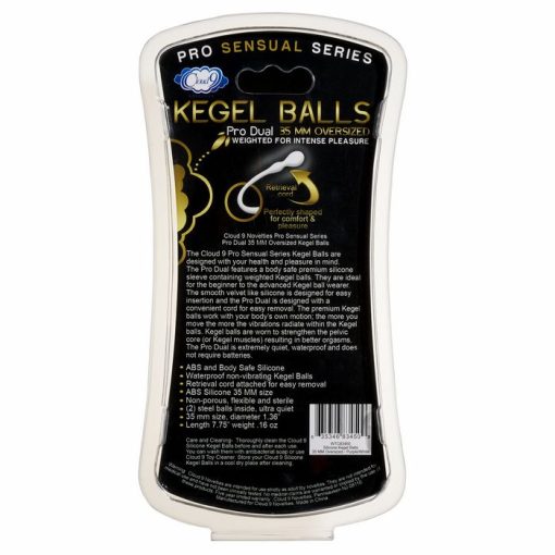 CLOUD 9 PRO SENSUAL KEGEL BALL 35MM WHITE/PURPLE back