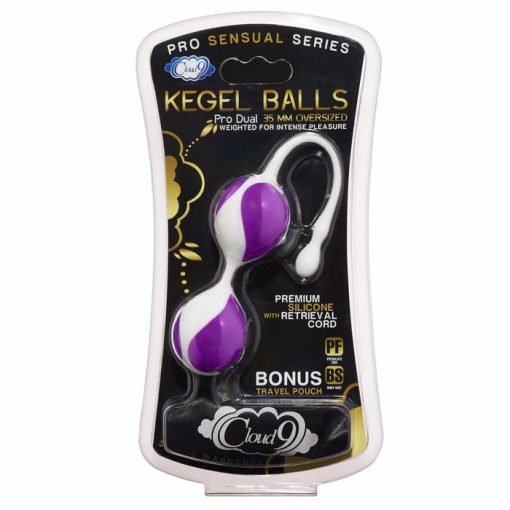 CLOUD 9 PRO SENSUAL KEGEL BALL 35MM WHITE/PURPLE main