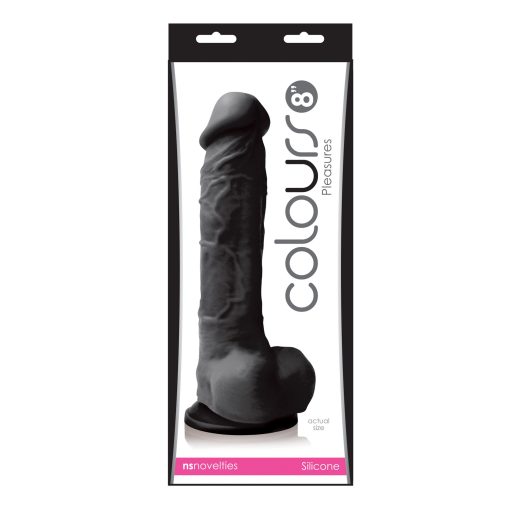 COLOURS PLEASURES 8 DILDO BLACK " back