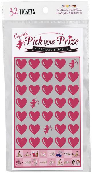 CUPID'S PICK YOUR PRIZE SCRATCH TICKET main