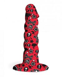 Collage Goth Girl Twisted Silicone Dildo