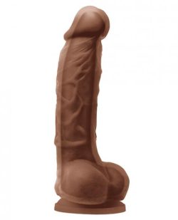 Colours Dual Density 5 inches Dildo Brown Main