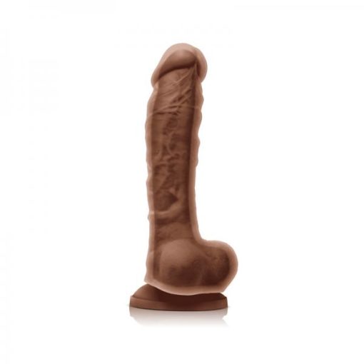 Colours Dual Density 8 inches Brown Dildo Main