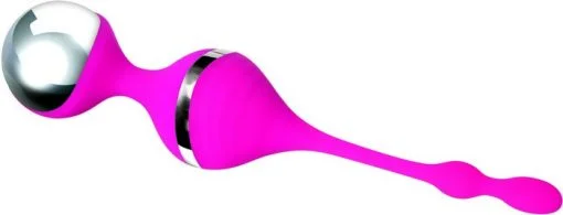 (D) ADAM & EVE PLEASURE KEGEL BALLS PINK VIBRATING back