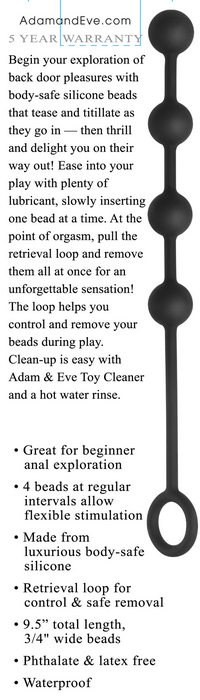 (D) ADAM & EVE SMALL SILICONE BEADS 2