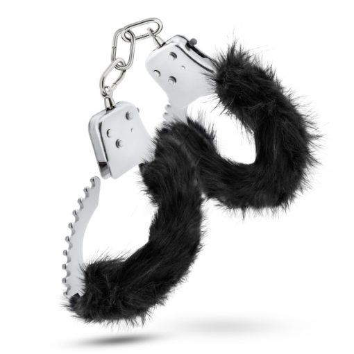 (D) (BULK) TEMPTASIA PLUSH FUR CUFFS BLACK