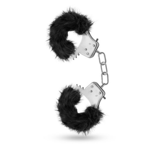 (D) (BULK) TEMPTASIA PLUSH FUR CUFFS BLACK