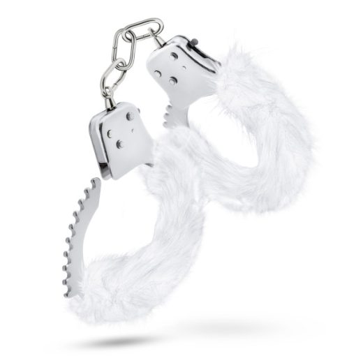 (D) (BULK) TEMPTASIA PLUSH FUR CUFFS WHITE