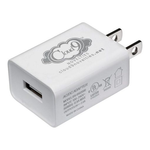 (D) CLOUD 9 USB 1 PORT ADAPTER CHARGER FOR VIBRATORS (NET) back