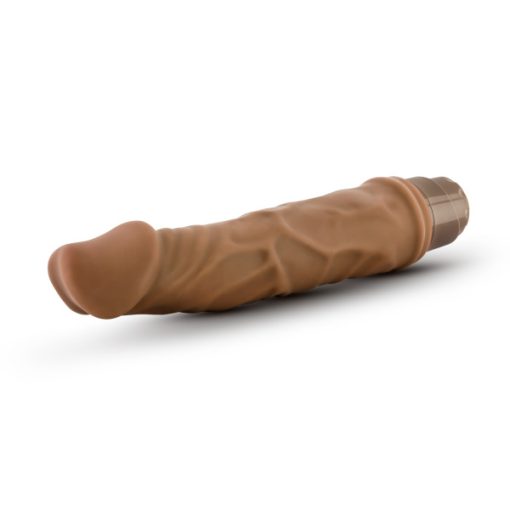 (D) DR SKIN COCK VIBE #6 MOCHA REALISTIC COCK