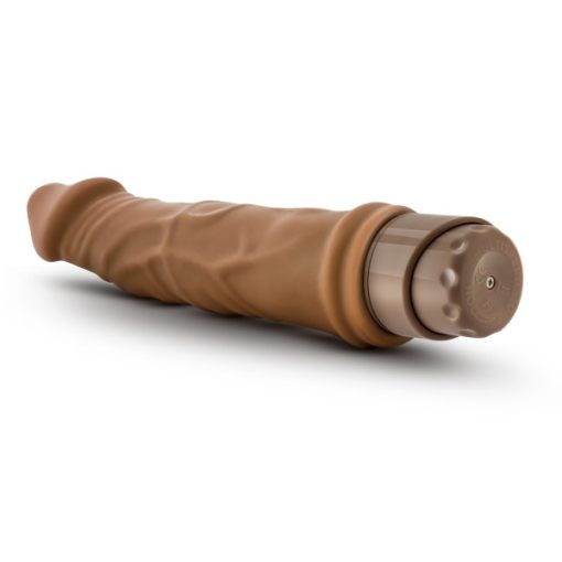 (D) DR SKIN COCK VIBE #6 MOCHA REALISTIC COCK