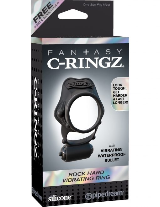 (D) FANTASY C-RINGZ ROCK HARD VIBRATING RING
