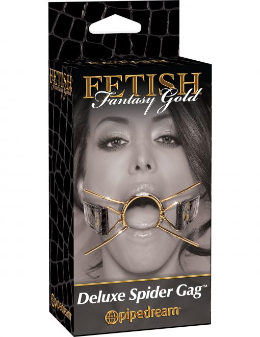 (D) FETISH FANTASY GOLD DELUXE SPIDER GAG
