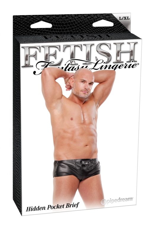 (D) FETISH FANTASY MALE HIDDEN POCKET BRIEF L/XL