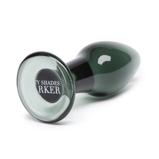 (D) FIFTY SHADES DARKER SO DARKER GLASS BUTT PLUG