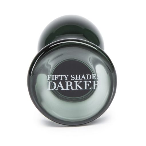 (D) FIFTY SHADES DARKER SO DARKER GLASS BUTT PLUG