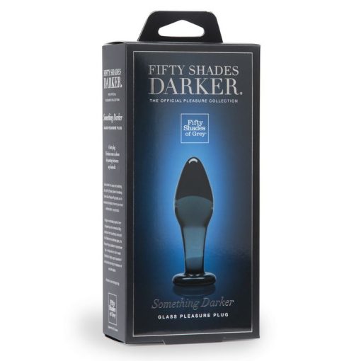 (D) FIFTY SHADES DARKER SO DARKER GLASS BUTT PLUG