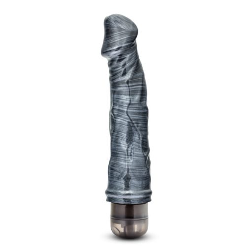 (D) JET MIDNIGHT CARBON METALL BLACK VIBRATING DILDO