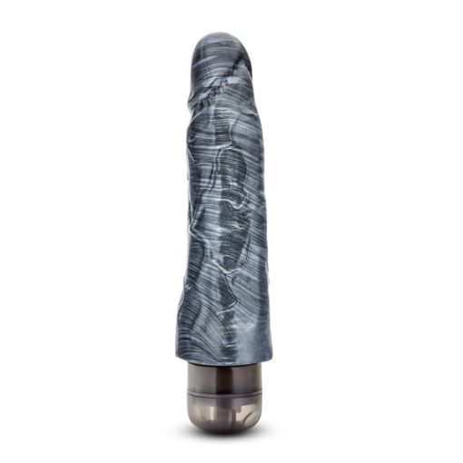 (D) JET NOIR CARBON METALLIC B VIBRATING DILDO