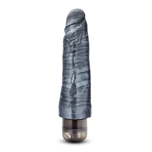 (D) JET NOIR CARBON METALLIC B VIBRATING DILDO