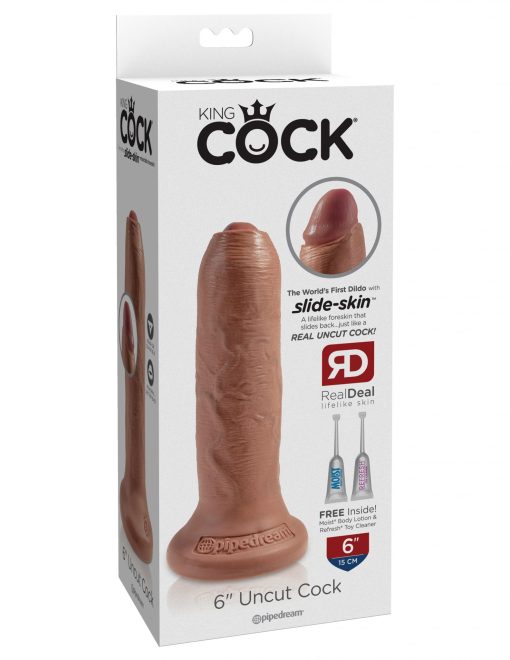 (D) KING COCK 6 UNCUT TAN DIL "