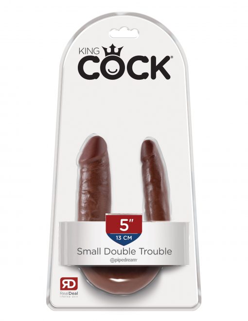 (D) KING COCK DOUBLE TROUBLE S BROWN