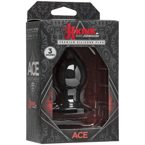 (D) KINK ACE PREMIUM SILICONE 3 BLACK "