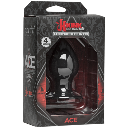 (D) KINK ACE PREMIUM SILICONE 4 BLACK "