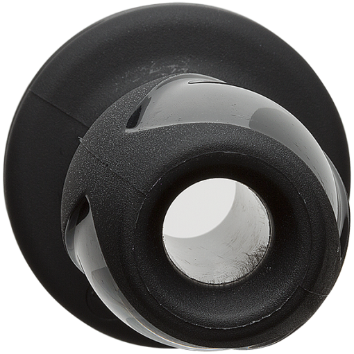 (D) KINK WET WORKS EXPLORE PLATINUM PREMIUM SILICONE PLUG 3.5 BLACK"