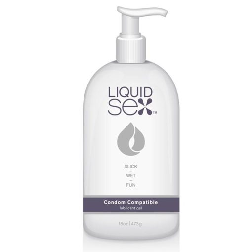 (d) liquid sex condom compatib lubricant gel 16 oz