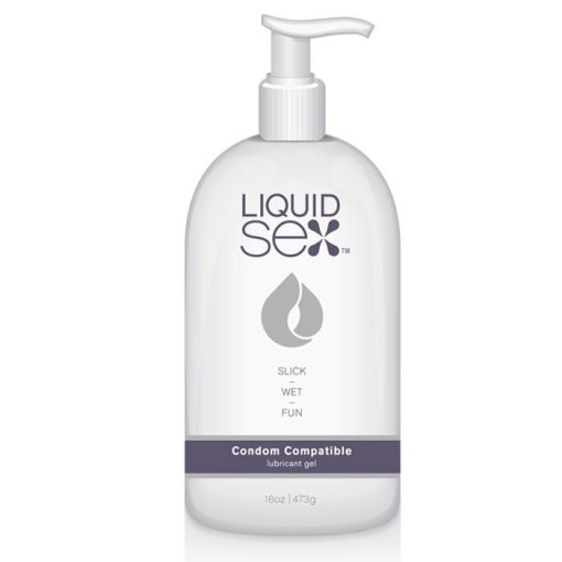 (D) LIQUID SEX CONDOM COMPATIB LUBRICANT GEL 16 OZ