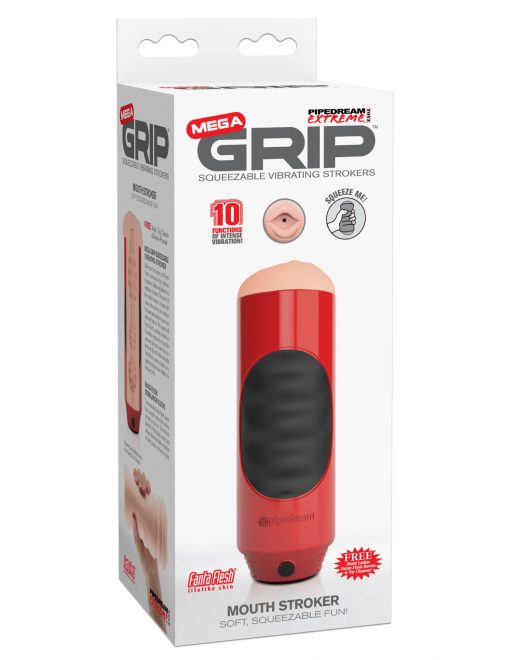 (d) pipedream extreme mega gri mouth stroker