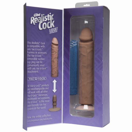 (D) REALISTIC COCK 10 BROWN "