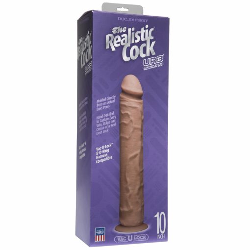 (D) REALISTIC COCK 10 BROWN "