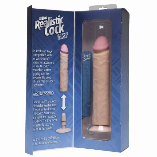 (D) REALISTIC COCK 10 WHITE "