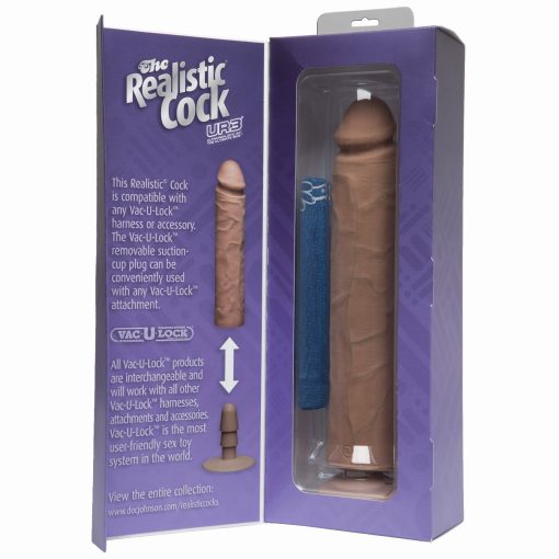 (D) REALISTIC COCK 12 BROWN "