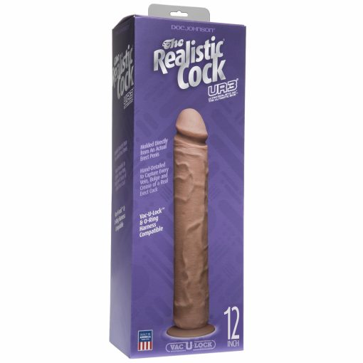 (D) REALISTIC COCK 12 BROWN "