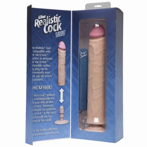 (D) REALISTIC COCK 12 WHITE "