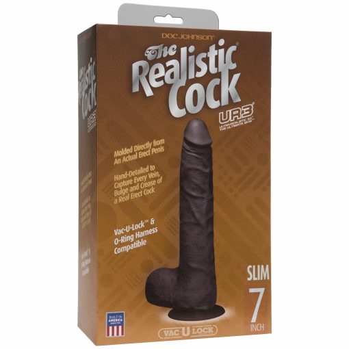 (D) REALISTIC COCK 7 SLIM BLA "