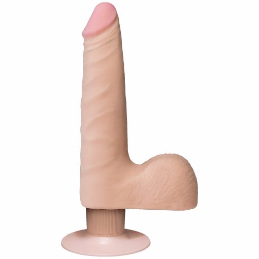 (D) REALISTIC COCK 7 SLIM VIB WHITE "