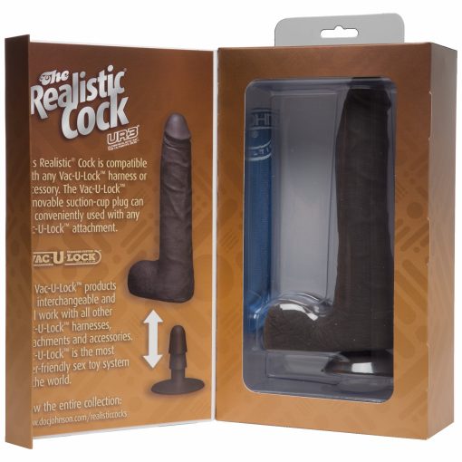 (D) REALISTIC COCK 9 SLIM BLA "