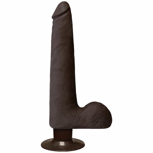 (D) REALISTIC COCK 9 SLIM VIB BLACK "