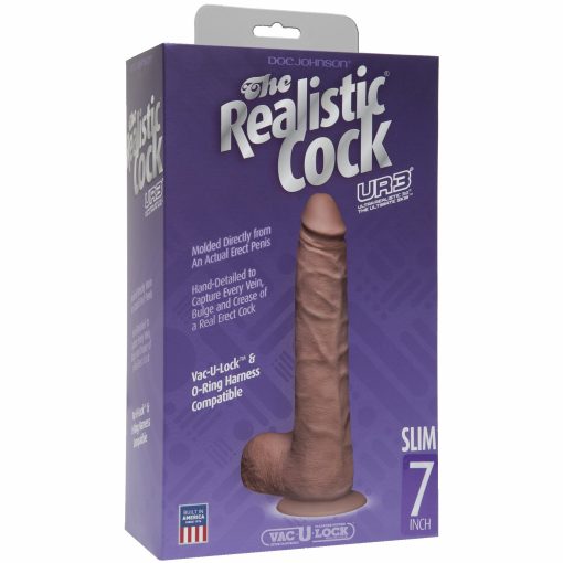 (D) REALISTIC COCK SLIM 7 BRO "