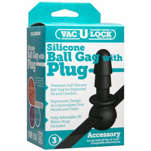 (D) VAC U LOCK SILICONE BALL G BLACK