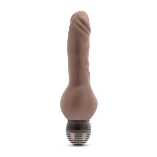 (D) X5 MR RIGHT NOW CHOCOLATE VIBRATING DILDO