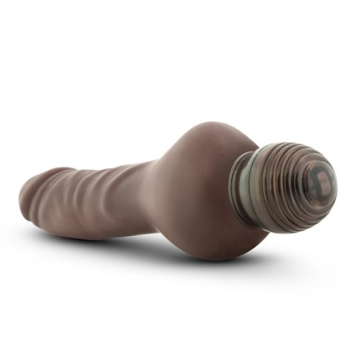 (D) X5 MR RIGHT NOW CHOCOLATE VIBRATING DILDO